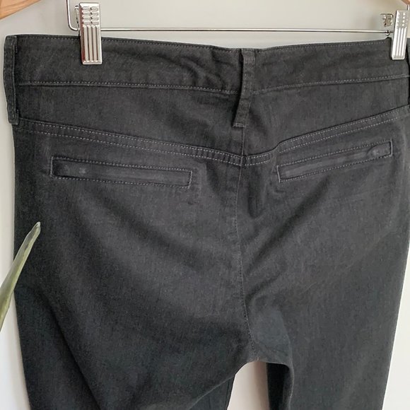 Gap sateen charcoal grey low rise pants with stretch - Picture 6 of 8